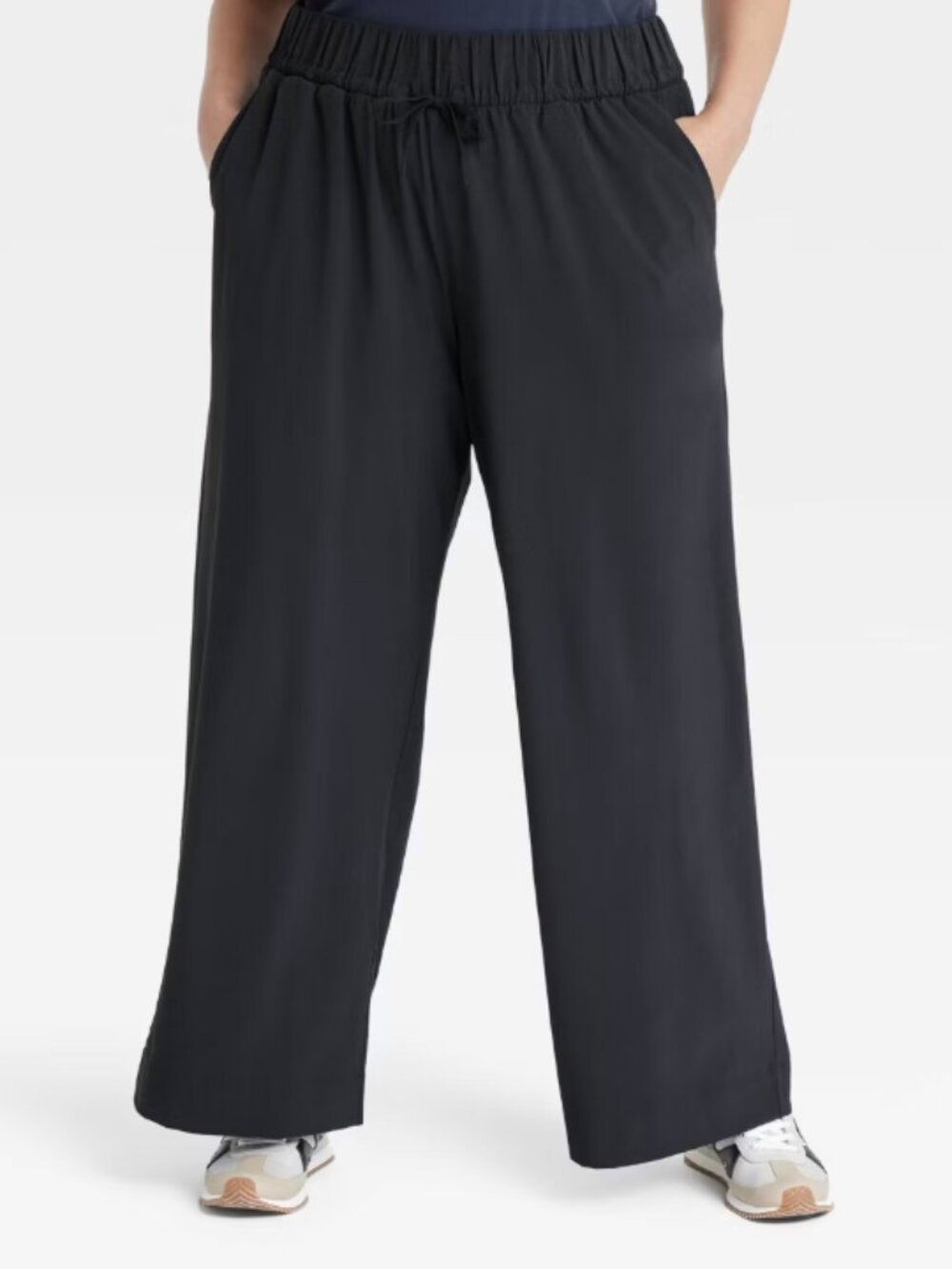 All in Motion Active Light High-Rise Wide Leg Pants Charcoal Gray Medium M - Picture 8 of 9